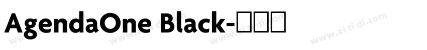 AgendaOne Black字体转换